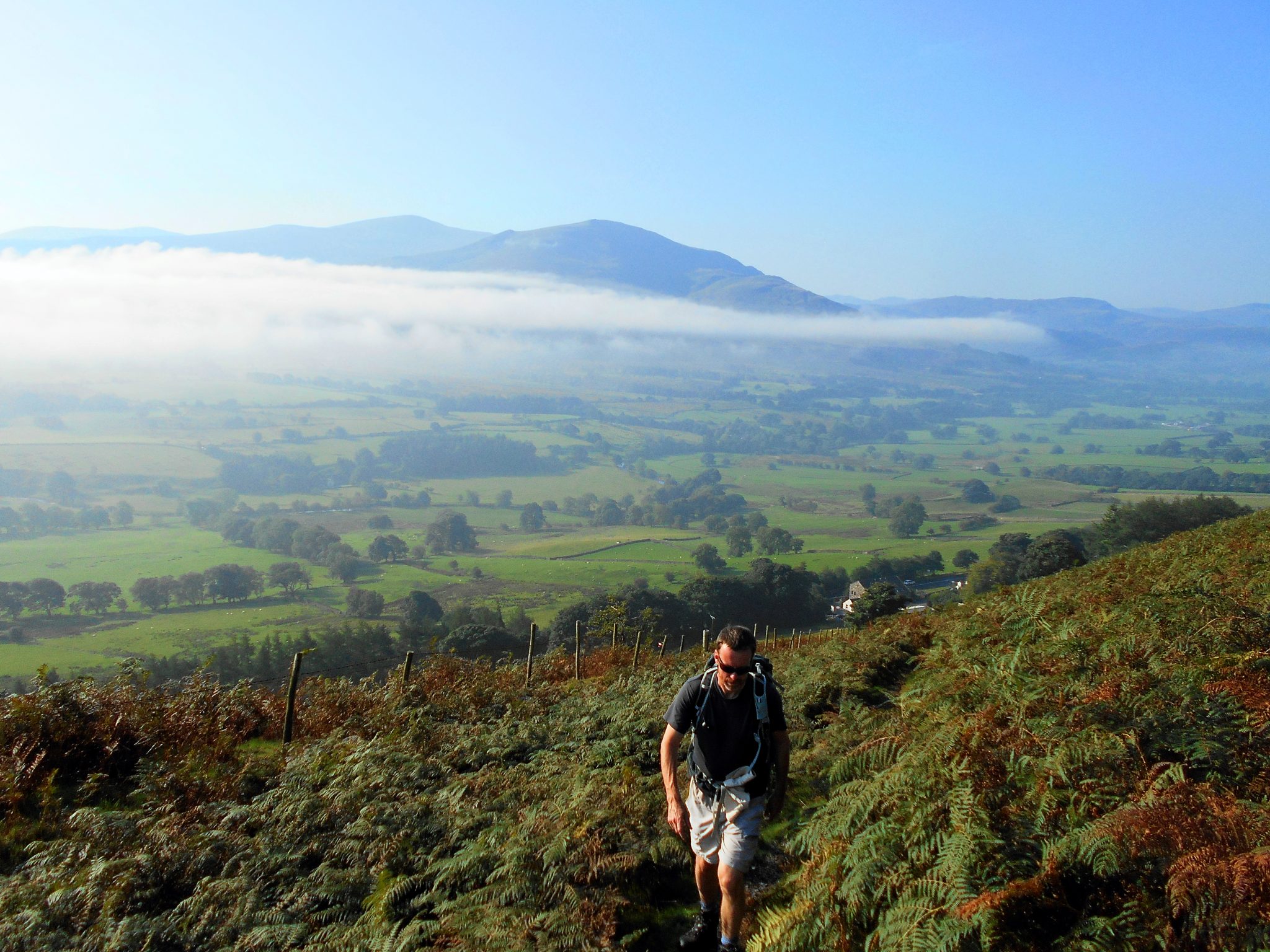 Marching up Blencathra