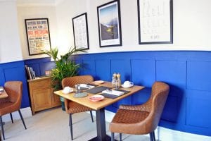 Start your day with a delicious breakfast in our airy breakfast room