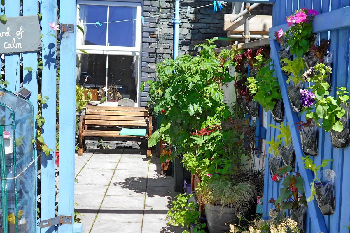 Rear courtyard