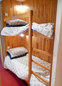 Bunk beds in the hallway