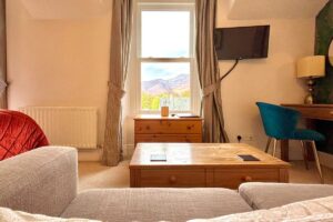 Room 4 – Seating area with stunning views towards the Keswick fells.